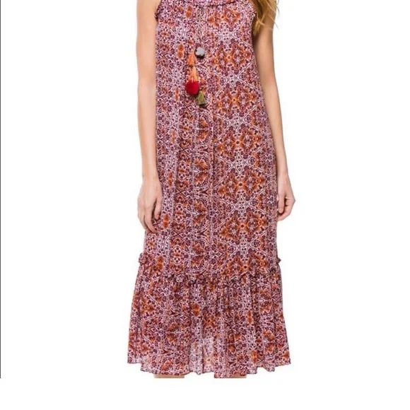 Misa Los Angeles Thale Marseille pom pom maxi dress medium - Picture 4 of 9